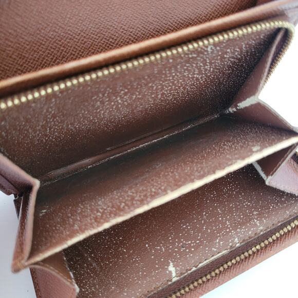 Louis Vuitton Portefeuille Tresor Bifold Wallet Medium Monogram Brown Made USA - Picture 11 of 16